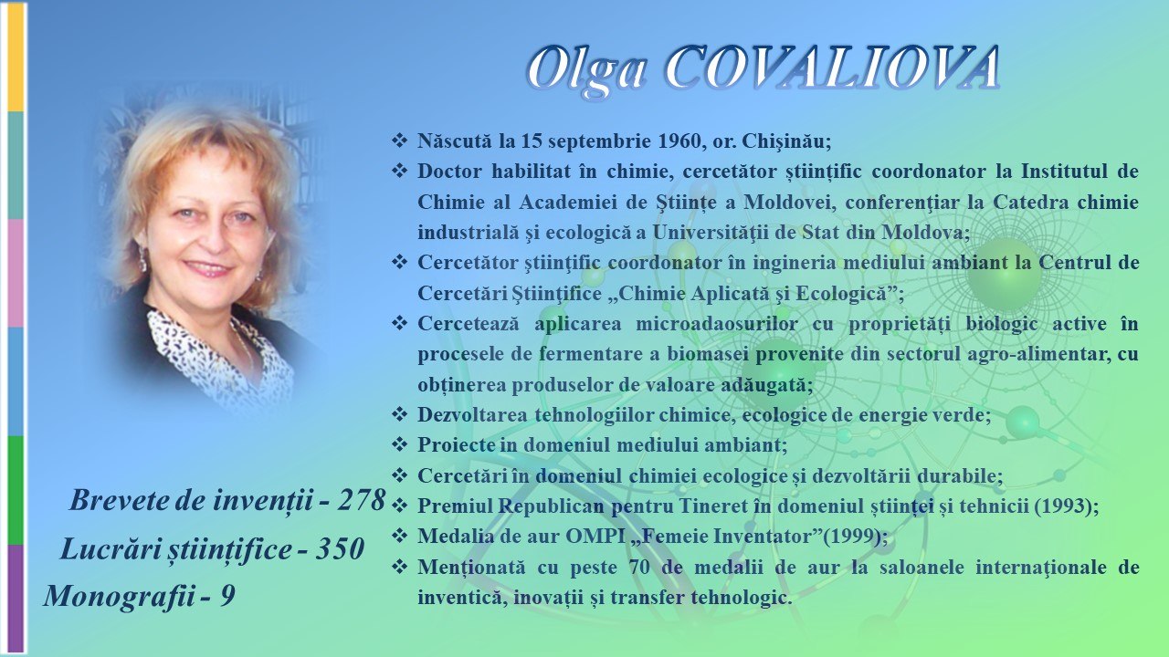 Excelență în cercetare ecologică și dezvoltare durabilă. Olga Covaliova – la 65 de ani de aniversare.